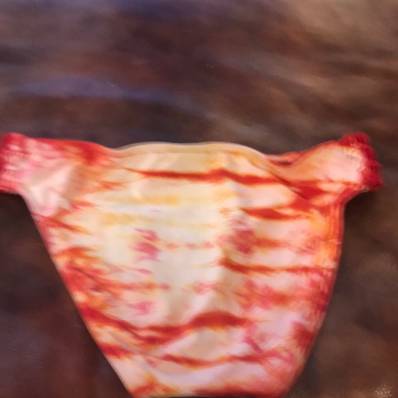 Tie-dye bikini bottom done in orange/yellow /white - Picture 2 of 5
